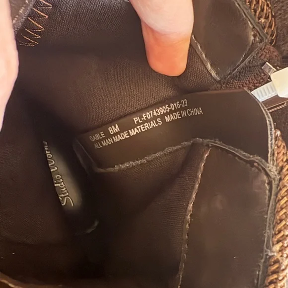 Studio Works Brown faux Suede Heeled Boots - Picture 6 of 6